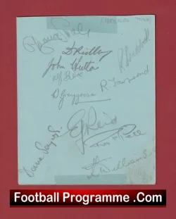 Bedford Town Football Club Genuine Signed Autographed 1950's - football programme