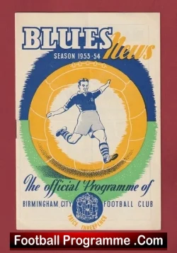 Birmingham City v Lincoln City 1953 - football programme