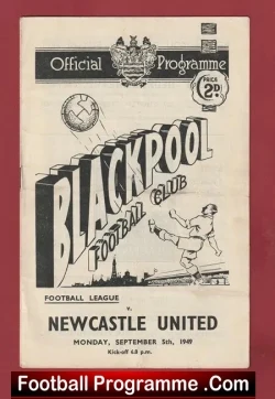 Blackpool v Newcastle United 1949 – 1940’s
