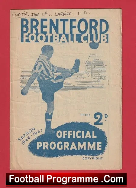 Brentford v Cardiff City 1947 – 1940’s