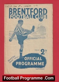 Brentford v Cardiff City 1947 – 1940’s