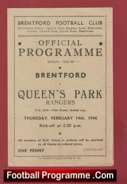 Brentford v QPR 1946 – FA Cup