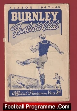 Burnley v Swindon Town 1948