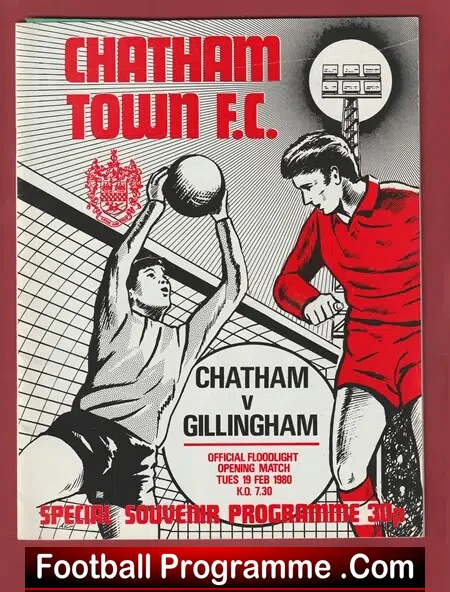 Chatham Town v Gillingham 1980 – George Best Plus the Match Ticket