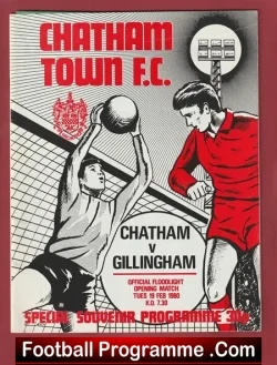 Chatham Town v Gillingham 1980 – George Best Plus the Match Ticket