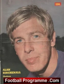 Chelsea Alan Birchenhall Autograph Signed Picture 1970s - football memorabilia