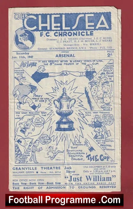Chelsea v Arsenal 1947 - 1940's