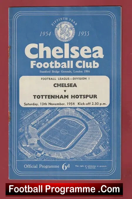 Chelsea v Tottenham 1954 – League Champions Season