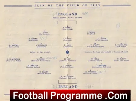 England v Ireland 1956 - Schoolboys Match at Norwich City