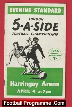 Five A Side Football Championship Harringay Areana 1956 – Spurs