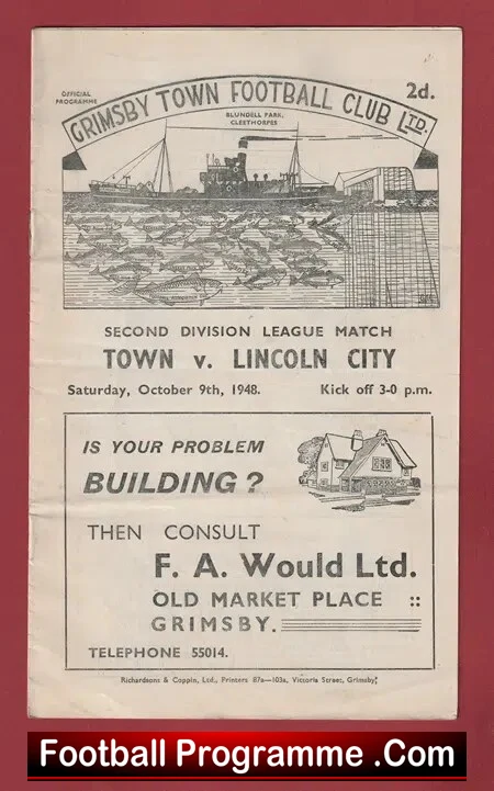 Grimsby Town v Lincoln City 1948 – 1940s
