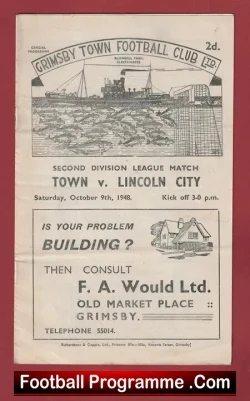 Grimsby Town v Lincoln City 1948 – 1940s