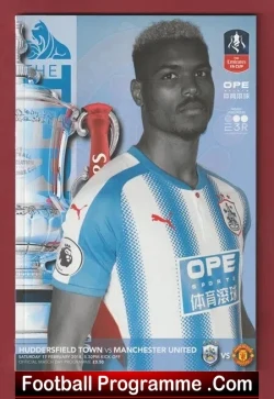 Huddersfield Town v Manchester United 2018 - football programme