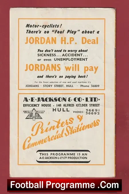 Hull City v Gateshead 1953 - Boothferry Park