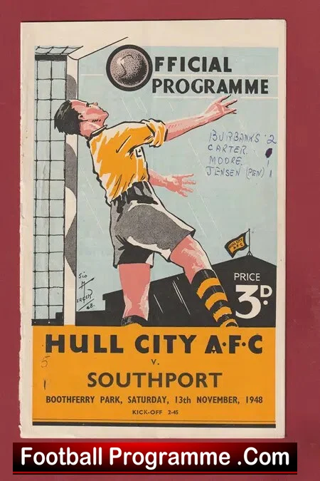 Hull City v Southport 1948 – 1940’s