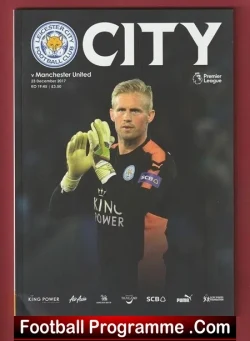 Leicester City v Manchester United 2017 - football programme