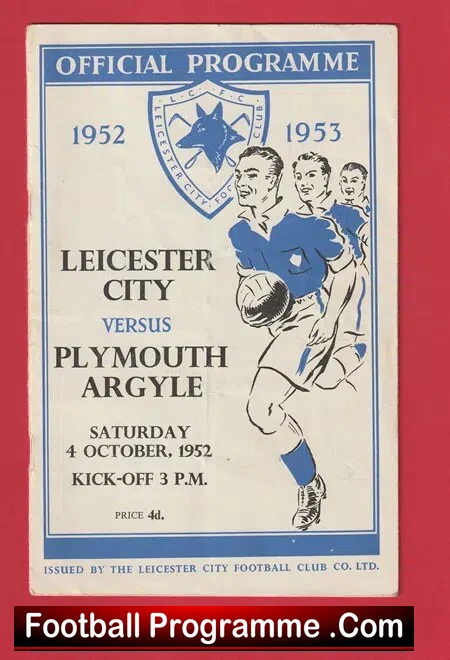 Leicester City v Plymouth Argyle 1952