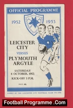 Leicester City v Plymouth Argyle 1952