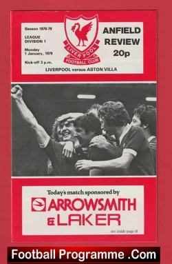 Liverpool v Aston Villa 1979 - football programme
