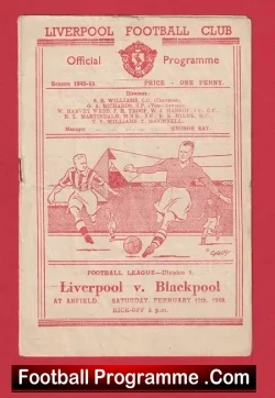 Liverpool v Blackpool 1949 – 1940s