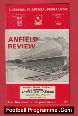 Liverpool v Tottenham 1971