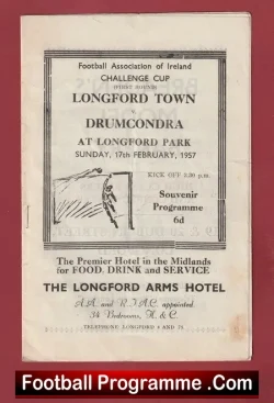 Longford Town v Drumcondra 1957 – Ireland 1950s