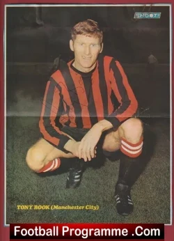 Manchester City Tony Book Signed Autographed Picture 1970's - football memorabilia