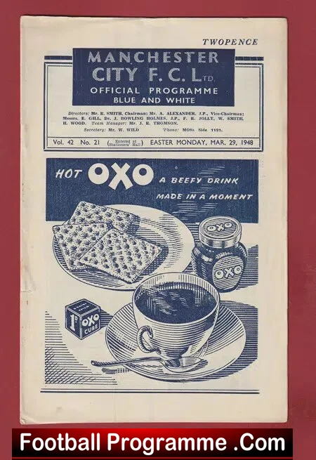 Manchester City v Chelsea 1948 – 1940’s