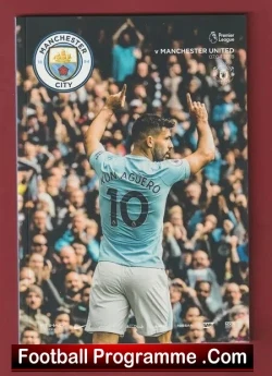 Manchester City v Manchester United 2018 - football programme