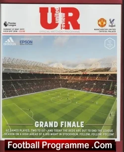 Manchester United v Crystal Palace 2017 - football programme