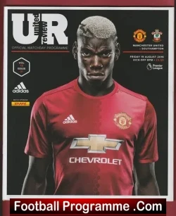 Manchester United v Southampton 2016 - football programme