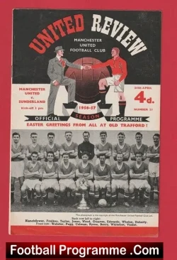 Manchester United v Sunderland 1957 – Man Utd Title Decider Game