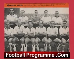 Newcastle United Football Club Multi Autographed SIGNED 1950s