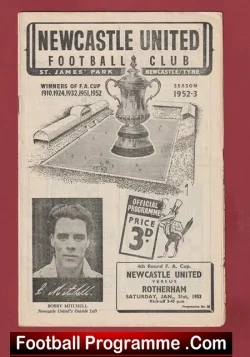Newcastle United v Rotherham United 1953 – FA Cup