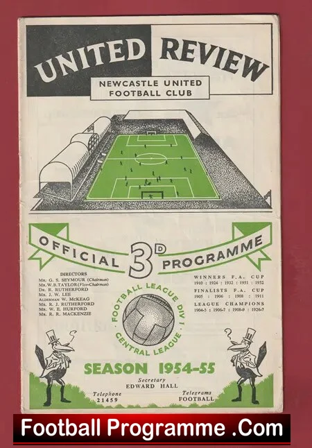 Newcastle United v Tottenham 1954
