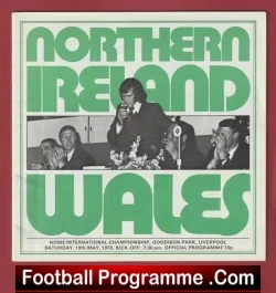 Northern Ireland v Wales 1973 – Goodison Included George Best