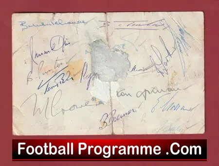 Norwich City Football Club Picture 1959 1960 Autographed SIGNED