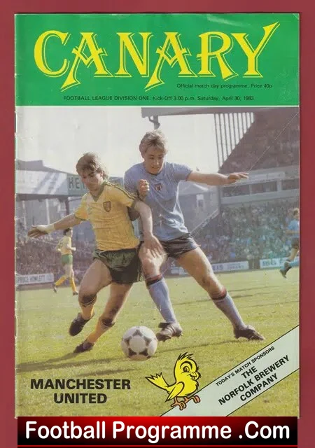 Norwich City v Manchester United 1983