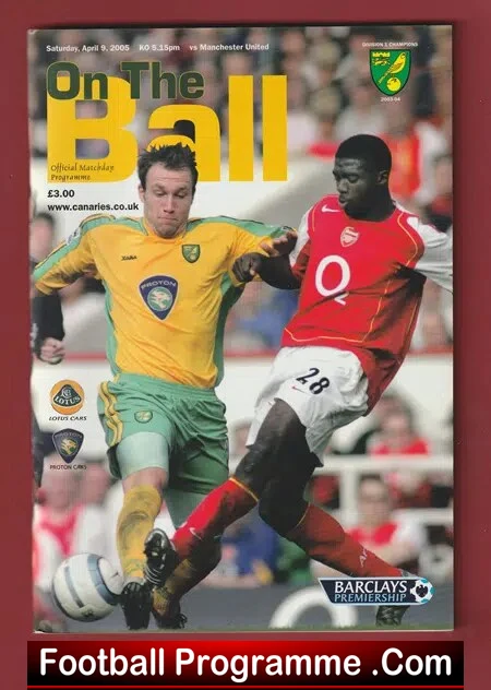 Norwich City v Manchester United 2005