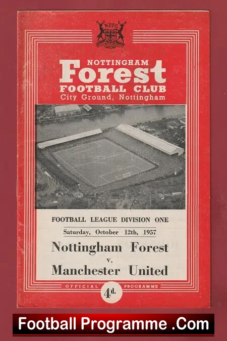 Nottingham Forest v Manchester United 1957 – Man Utd 57