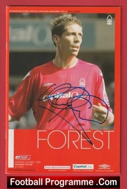 Nottingham Forest v Tranmere Rovers 2005 – Autographed SIGNED