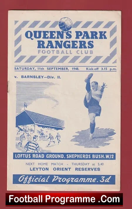 Queens Park Rangers v Barnsley 1948 – 1940’s