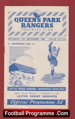 Queens Park Rangers v Barnsley 1948 – 1940’s
