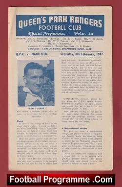Queens Park Rangers v Mansfield Town 1947 – QPR