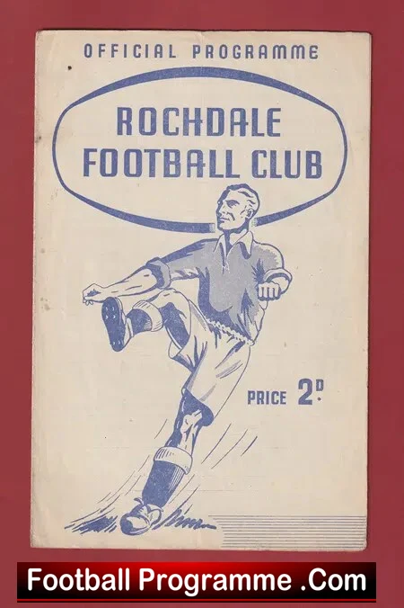 Rochdale v York City 1949 – 1940’s Programme