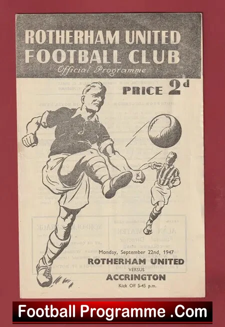 Rotherham United v Accrington Stanley 1947