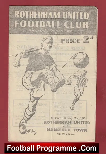 Rotherham United v Mansfield Town 1948 – 1940s