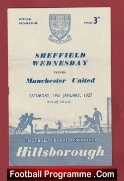Sheffield Wednesday v Manchester United 1957 – Man Utd
