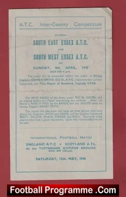 South East Essex v South West Essex 1945 – ATC County Tottenham