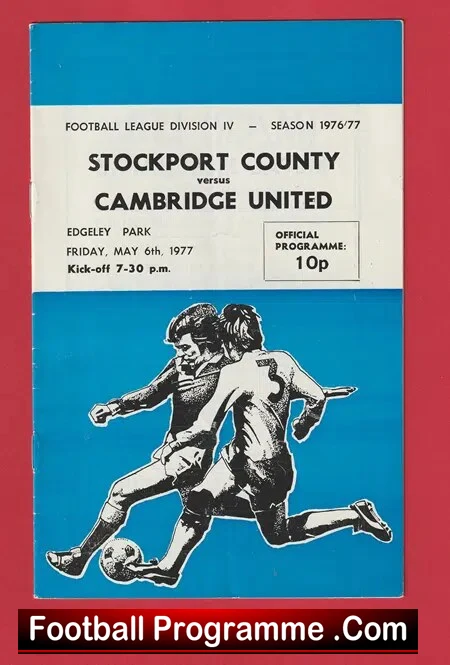 Stockport County v Cambridge United 1976 – George Best Man Utd
